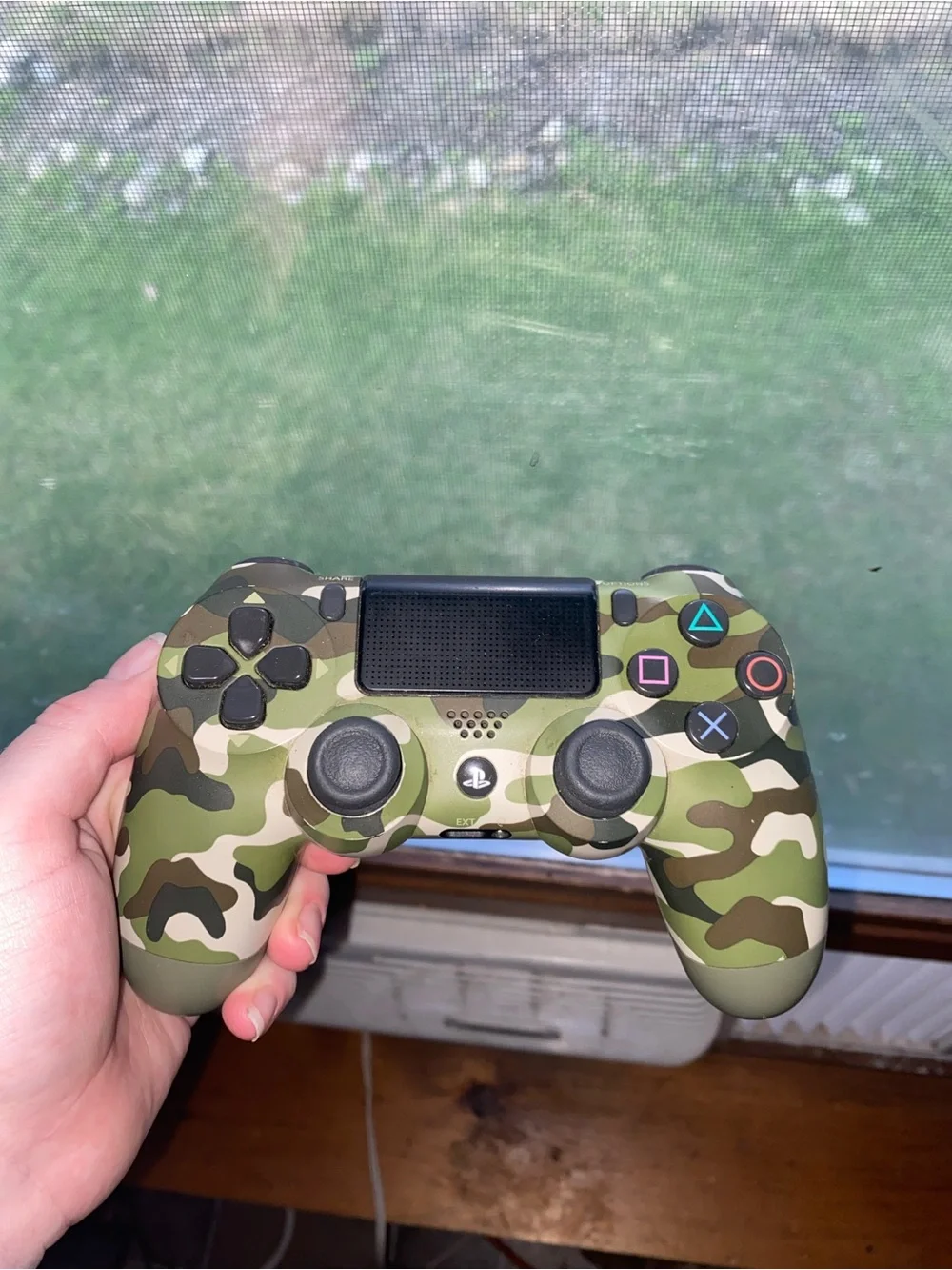 Camouflage Green PlayStation Controller - Wireless Gamepad